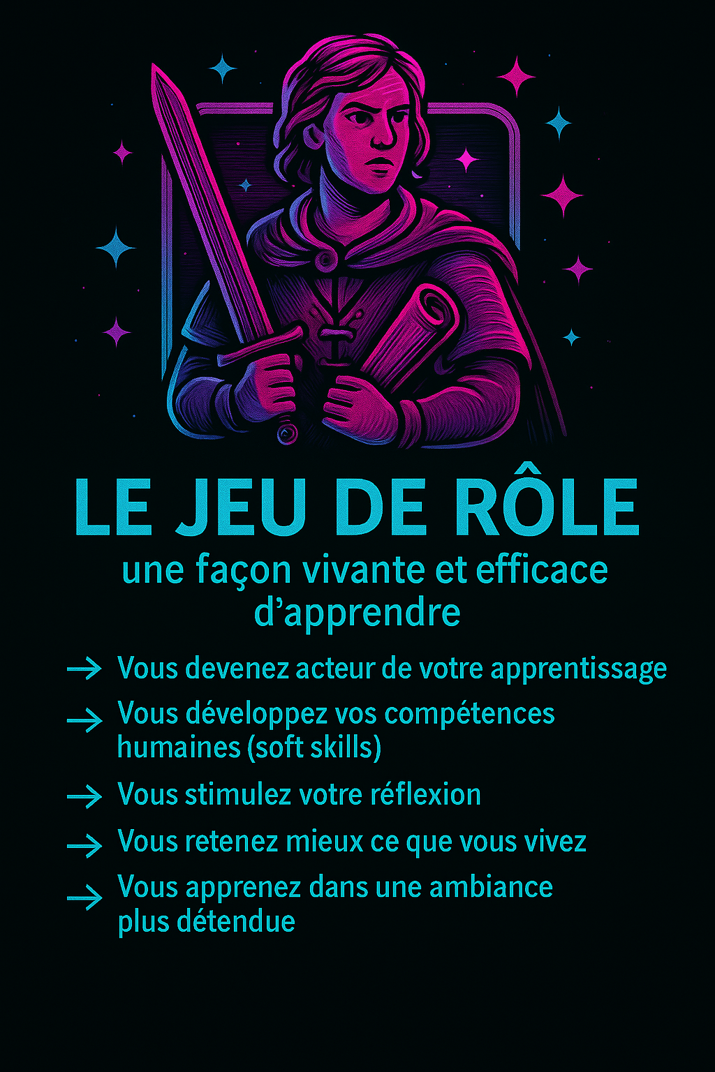 Illustration ludopédagogie et jeu de rôle