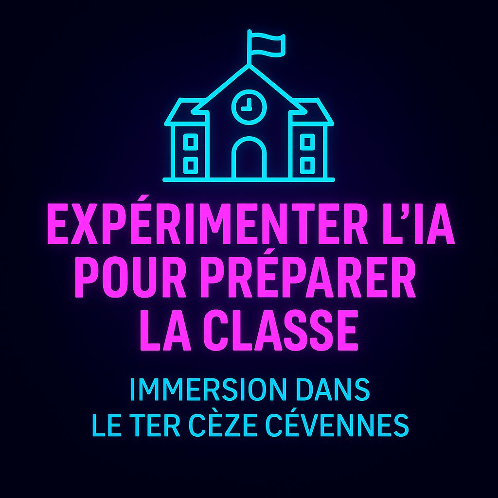 Illustration de l'expérimentation IA dans les écoles rurales du TER Cèze Cévennes