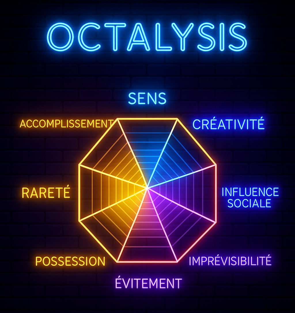 Modèle Octalysis de Yukai Chou - Les 8 leviers de motivation