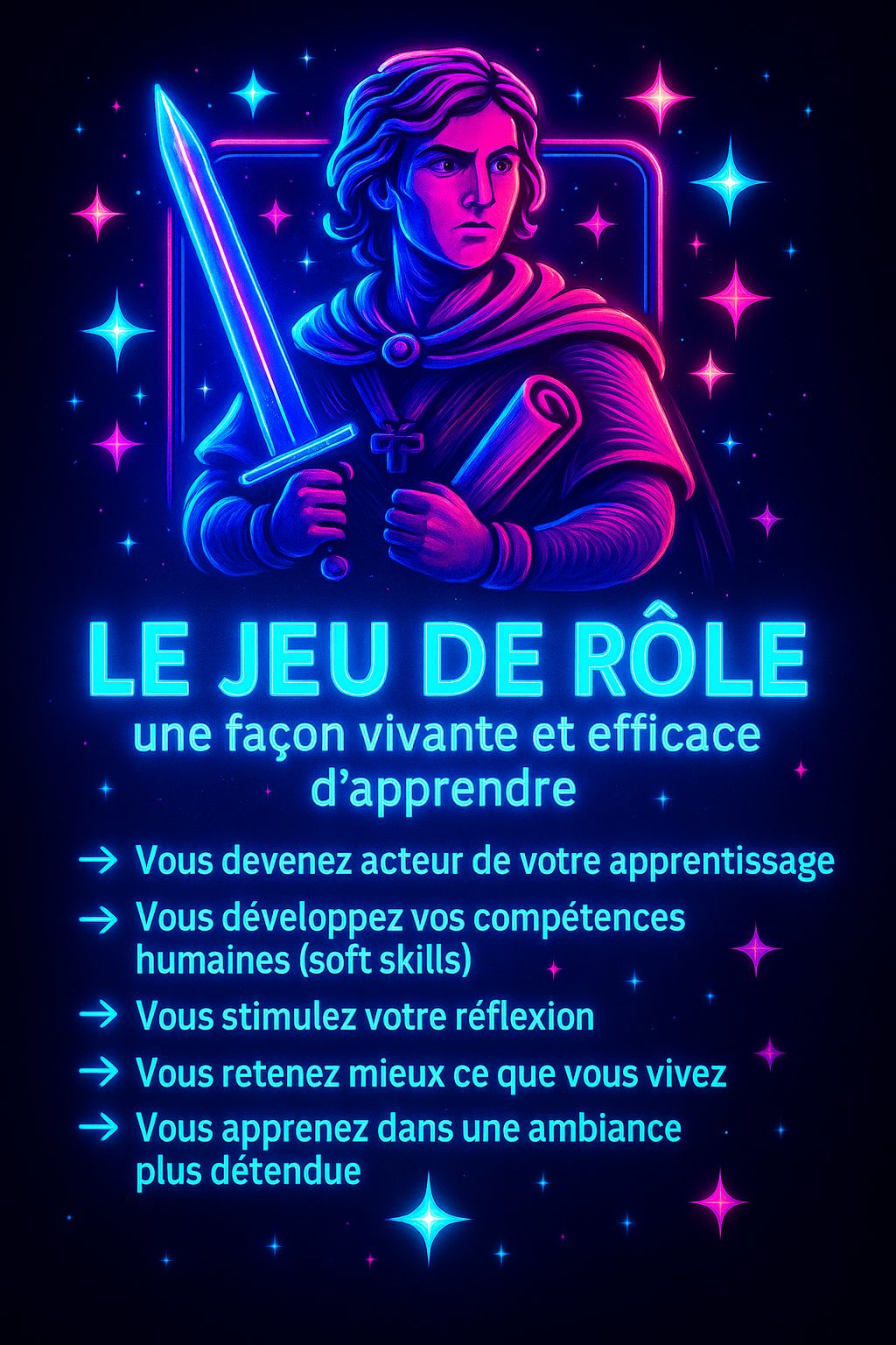 Illustration du jeu de rôle en classe