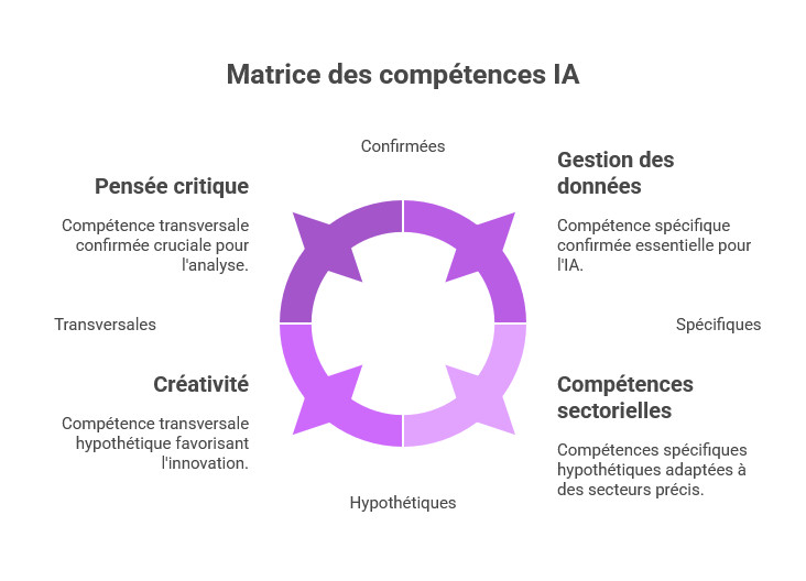 Matrice des compétences développées avec l'IA