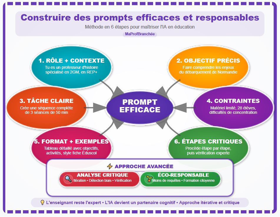 Illustration de l'art du prompt - Communication avec l'IA en éducation