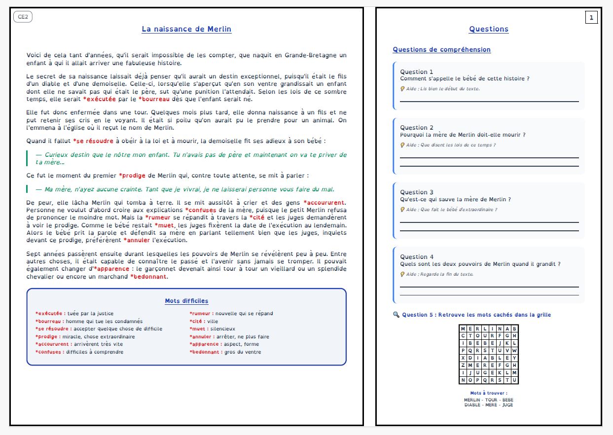 Fiche finale générée