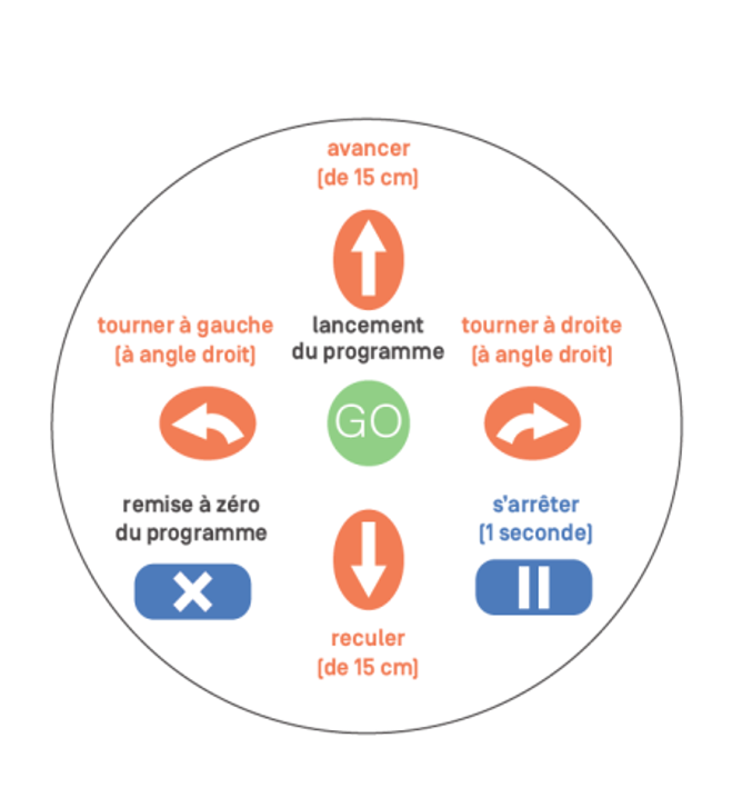 Accessoires Blue Bot : barre de programmation et tapis