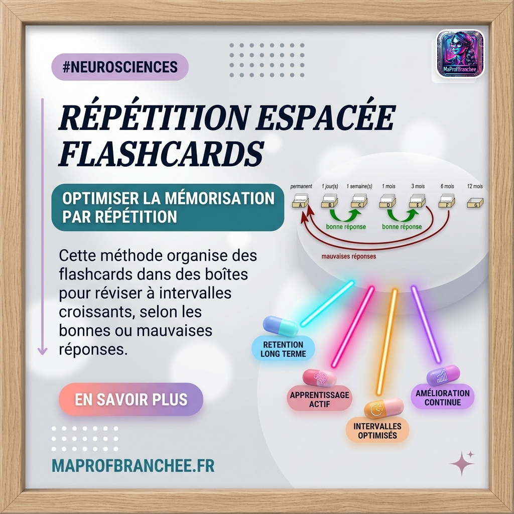 Flashcards et cartes mémo pour l'apprentissage