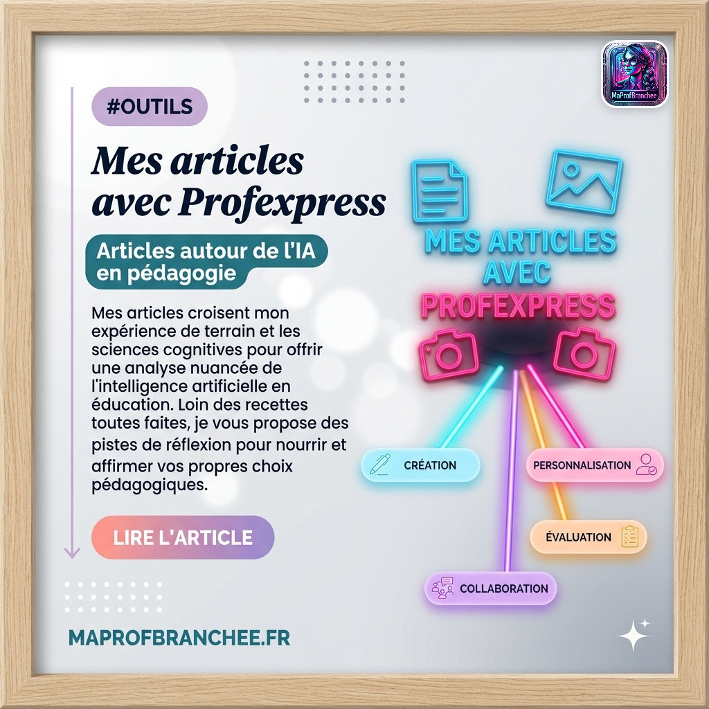 Mes articles IA et Éducation avec Prof Express