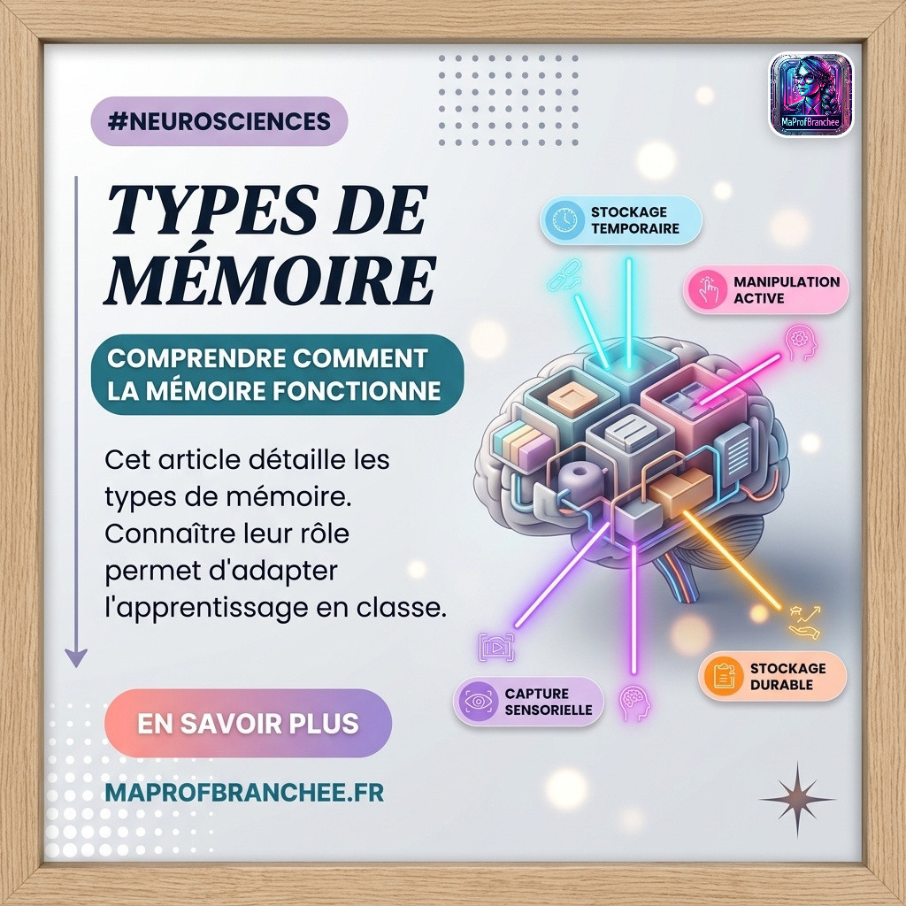 Schéma des types de mémoire