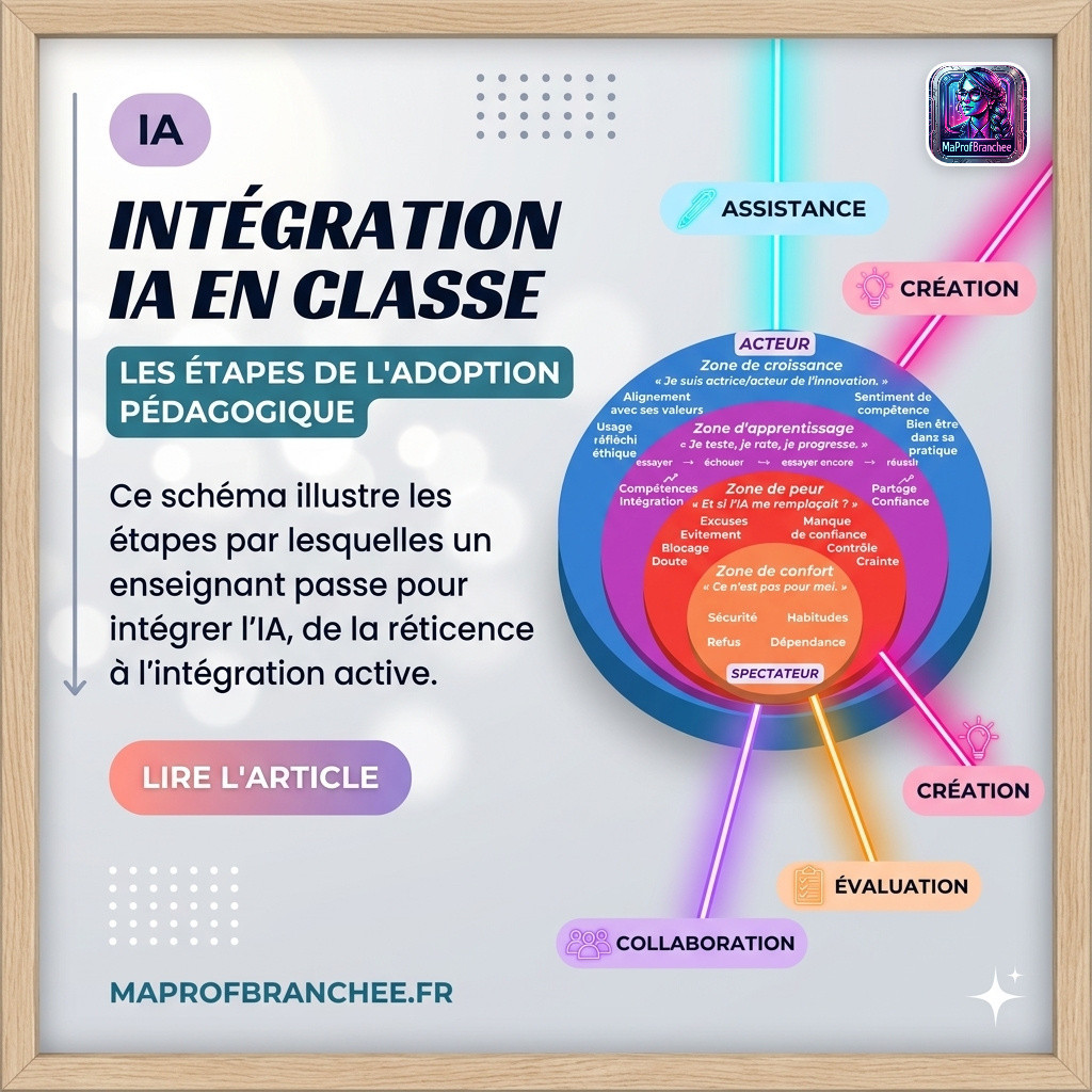 De l'appréhension à l'appropriation - sortir de sa zone de confort face à l'IA